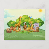 Carte Postale Animaux zoo (Devant)