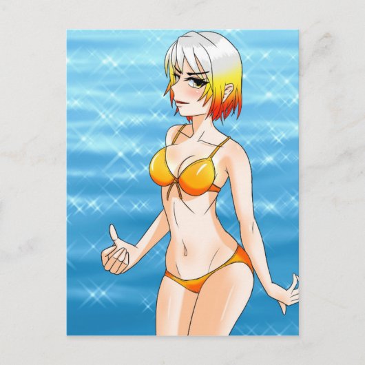 Carte Postale Anime Bikini Girl (Devant)