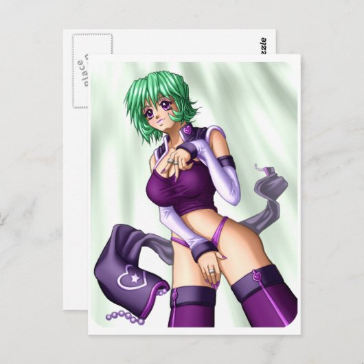 Carte Postale Anime Couvrir la fille (Devant / Derrière)