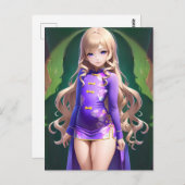 Carte Postale Anime Girl 042 (Devant / Derrière)