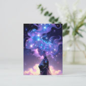 Carte Postale Anime Girl Fabriquée En Étoiles (Debout devant)