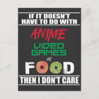 Anime Jeux Vidéo ou nourriture amusant Anime