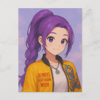 Carte Postale Anime K-Pop Idol Group | Original Manga-Style Pop 