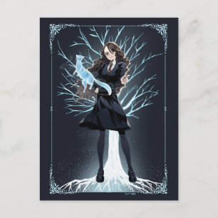 Carte Postale Anime le Patronus loutre d'Hermione Granger