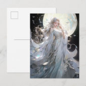 Carte Postale Anime Moon Princess Imaginaire Art (Devant / Derrière)