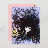 Carte Postale Anime Peace Grunge (Devant / Derrière)