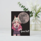 Carte Postale Anime, pleine lune (Debout devant)