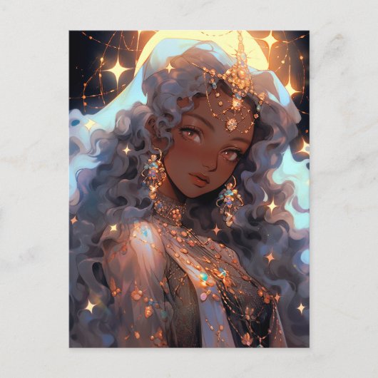 Carte Postale Anime Princess Imaginaire Art (Devant)