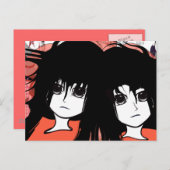 Carte Postale Anime Twins (Devant / Derrière)