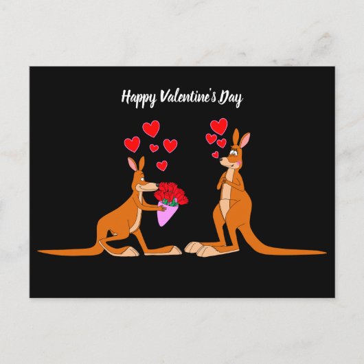 Carte postale Animée de la Saint-Valentin Kangaroo (Devant)