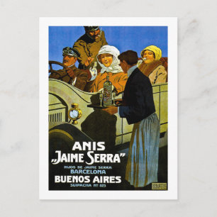 Carte Postale Anis Jaime Serra Buenos Aires - Vintage Ad