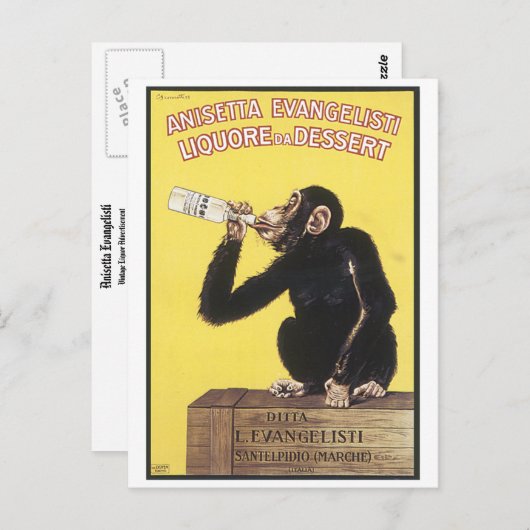 Carte Postale Anisetta Evangelisti (Devant / Derrière)