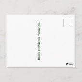 Carte Postale Aniversário Português Joyeux Anniversaire se tradu (Dos)