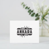 Carte Postale Ankara Turquie City Skyline Cityscape Idée cadeau (Debout devant)