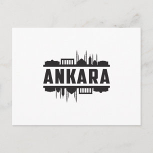 Carte Postale Ankara Turquie City Skyline Cityscape Idée cadeau