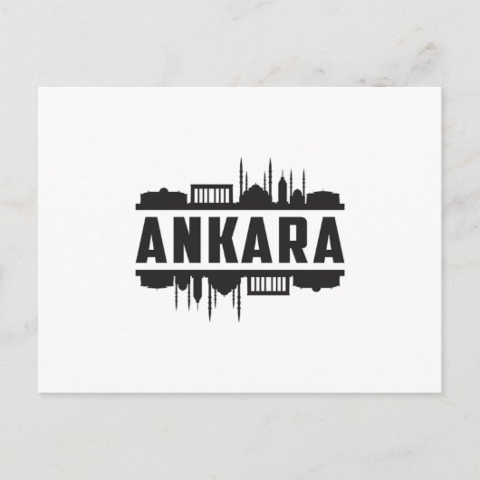 Carte Postale Ankara Turquie City Skyline Cityscape Idée cadeau (Devant)