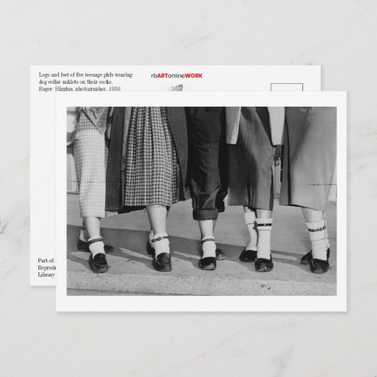 Carte Postale Anklets de collier de chien (Devant / Derrière)