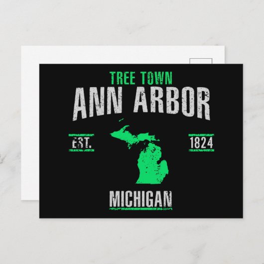 Carte Postale Ann Arbor (Devant / Derrière)