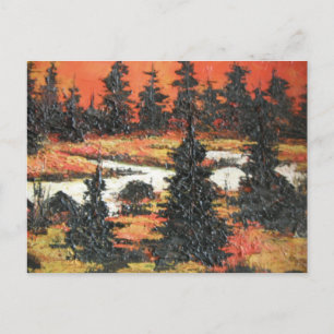 Carte Postale Ann Hayes Peinture Arbre Delight