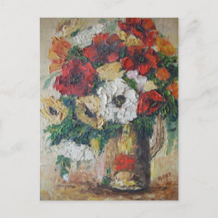 Carte Postale Ann Hayes Peinture Fleur MIx Delight