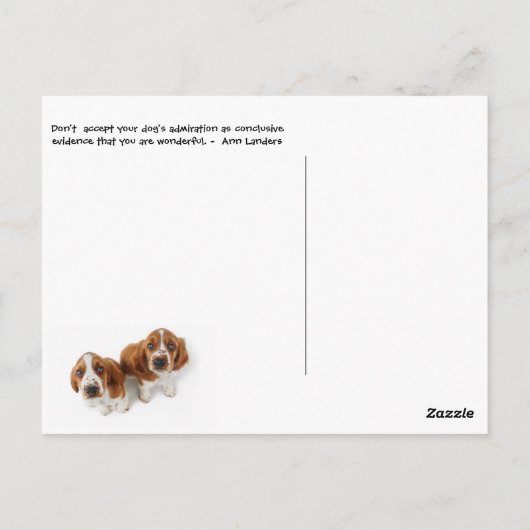 Carte Postale Ann Landers Cite Les Chiens (Dos)