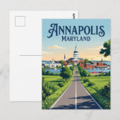 Carte Postale Annapolis Maryland (Devant / Derrière)