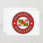 Carte Postale Annapolis Maryland (Devant / Derrière)