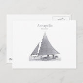 Carte Postale Annapolis Skipjack (Devant / Derrière)