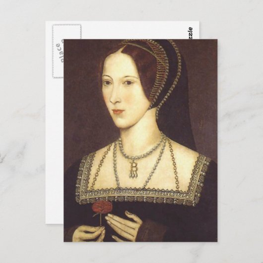 Carte Postale Anne Boleyn (Devant / Derrière)