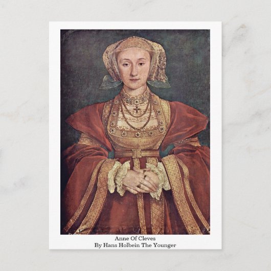Carte Postale Anne Of Cleves Par Hans Holbein Le Plus Jeune (Devant)