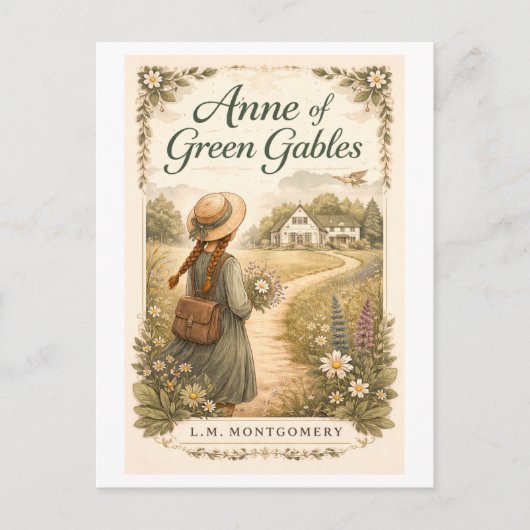 Carte Postale Anne of Green Gables Book Cover (Devant)