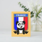 Carte Postale Anneaux de France Panda (Debout devant)