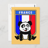 Carte Postale Anneaux de France Panda (Devant / Derrière)
