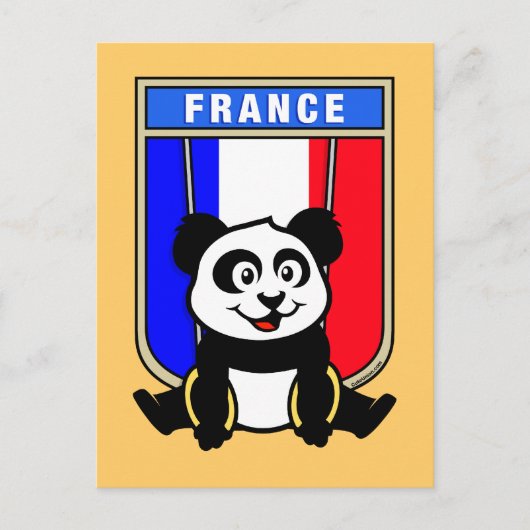 Carte Postale Anneaux de France Panda (Devant)