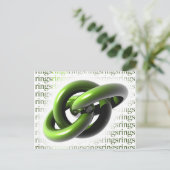 Carte Postale Anneaux verts (Debout devant)