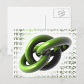 Carte Postale Anneaux verts (Devant / Derrière)