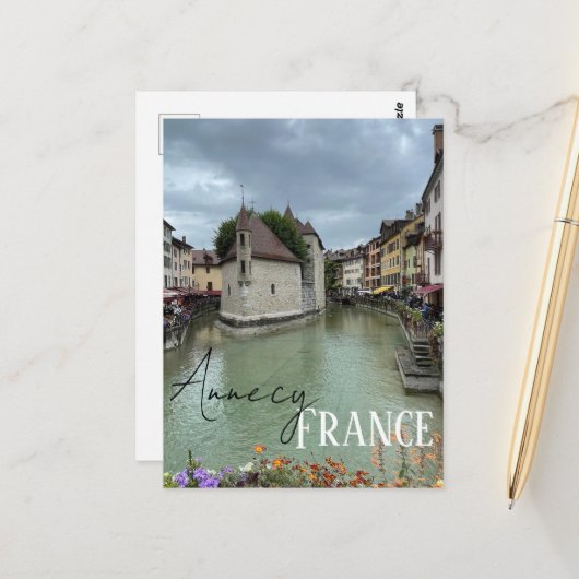Carte Postale Annecy, Alpes françaises (Devant/Arrière en situation)