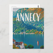 Carte Postale Annecy Photo Vintage  (Devant / Derrière)
