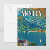 Carte Postale Annecy Photo Vintage  (Devant / Derrière)