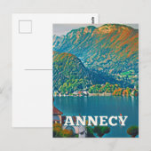 Carte Postale Annecy Photo Vintage  (Devant / Derrière)
