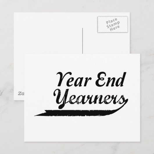Carte Postale année de fin (Devant / Derrière)
