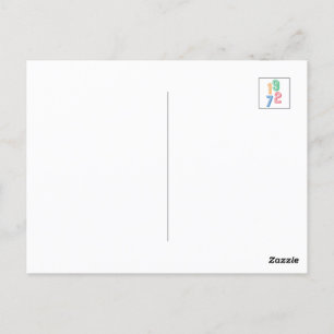 Carte Postale Année de naissance - 1972 - 50e anniversaire