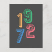 Carte Postale Année de naissance - 1972 - 50e anniversaire (Devant)