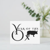 Carte Postale Année du bœuf (Debout devant)