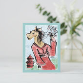 Carte postale Année du cheval (Debout devant)