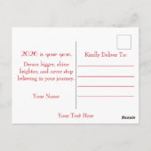 Carte Postale Année du cheval 2026 (Dos)