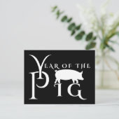 Carte Postale Année du cochon (Debout devant)