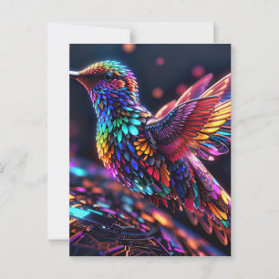 Carte Postale Année du colibri : un voyage mensuel