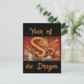 Carte postale année du Dragon (Debout devant)