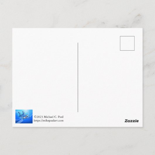 Carte Postale Année du dragon (Dos)